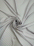 Silver Grey Mini Dot — Italian Silk Jacquard fabric, TG-028