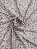 Mauve Floral Scatter — Italian Silk Jacquard fabric, TG-029