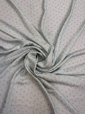 Grey Lilac Dot — Italian Silk Jacquard fabric, TG-043
