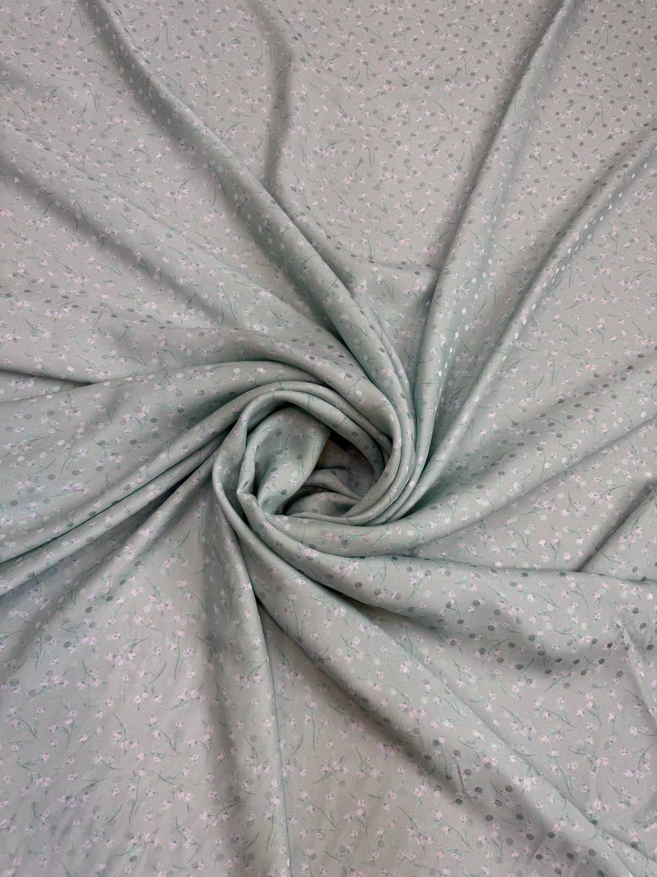 Silver Blush Dot — Italian Silk Jacquard fabric, TG-044