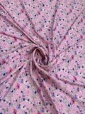 Rose Floral Scatter — Italian Silk Jacquard fabric, TG-047