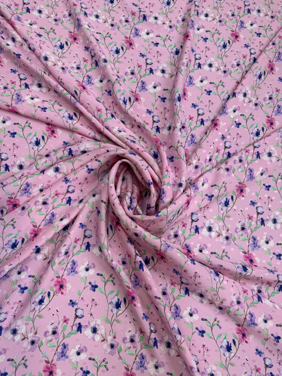 Rose Floral Scatter — Italian Silk Jacquard fabric, TG-047
