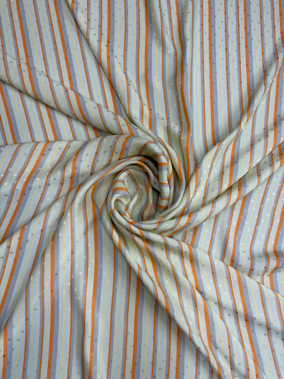 Sand Multicolour Stripe — Italian Silk Jacquard fabric, TG-051