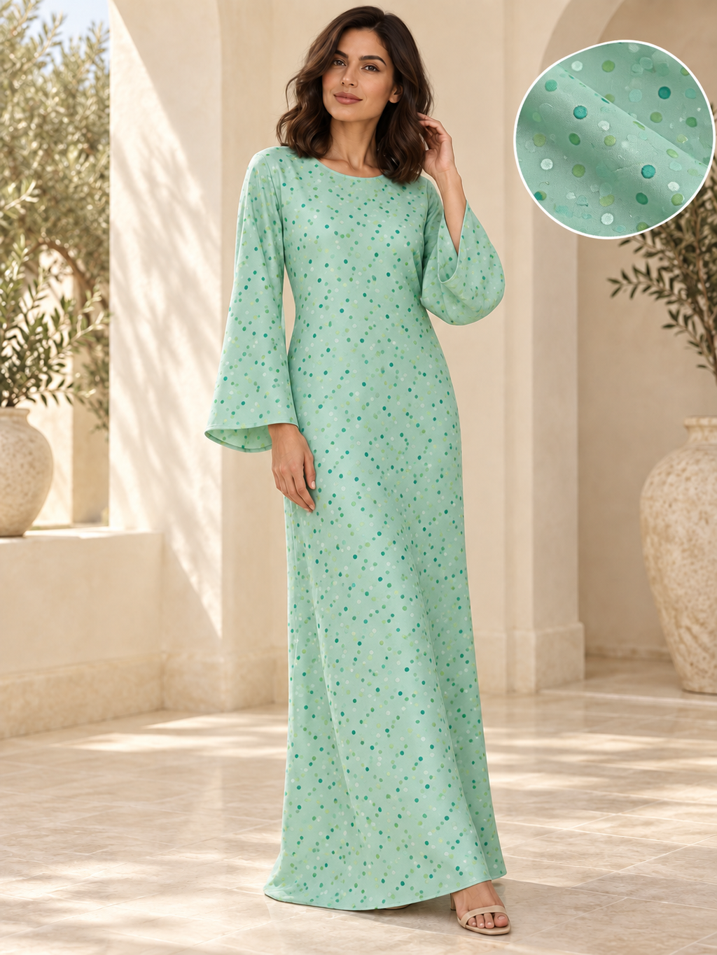 TG-052 — dress styling illustration; fabric sold separately