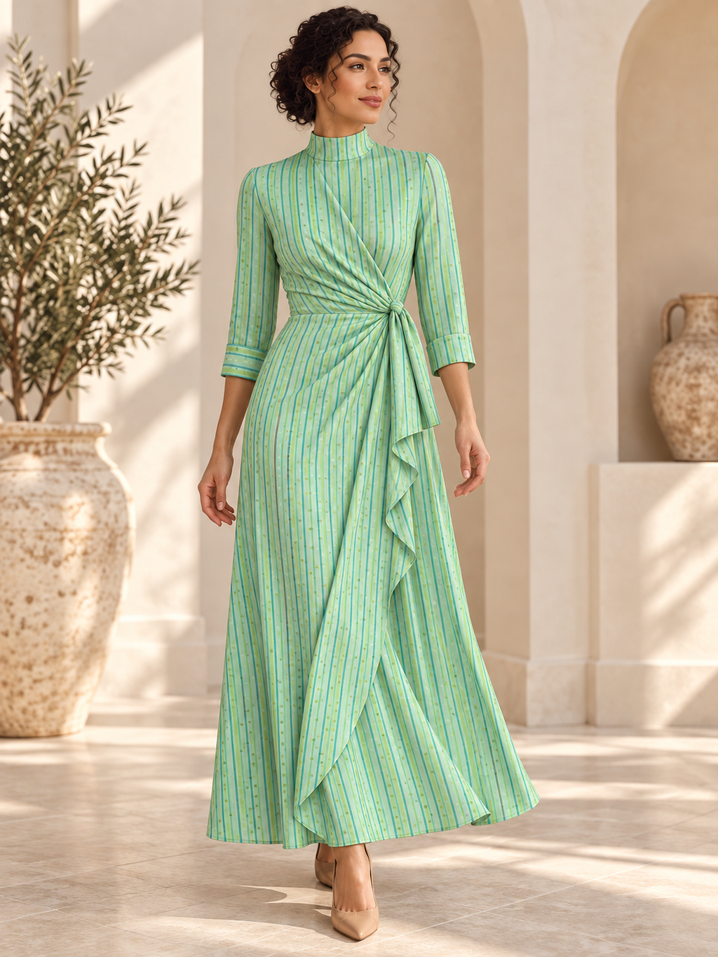TG-054 — dress styling illustration; fabric sold separately