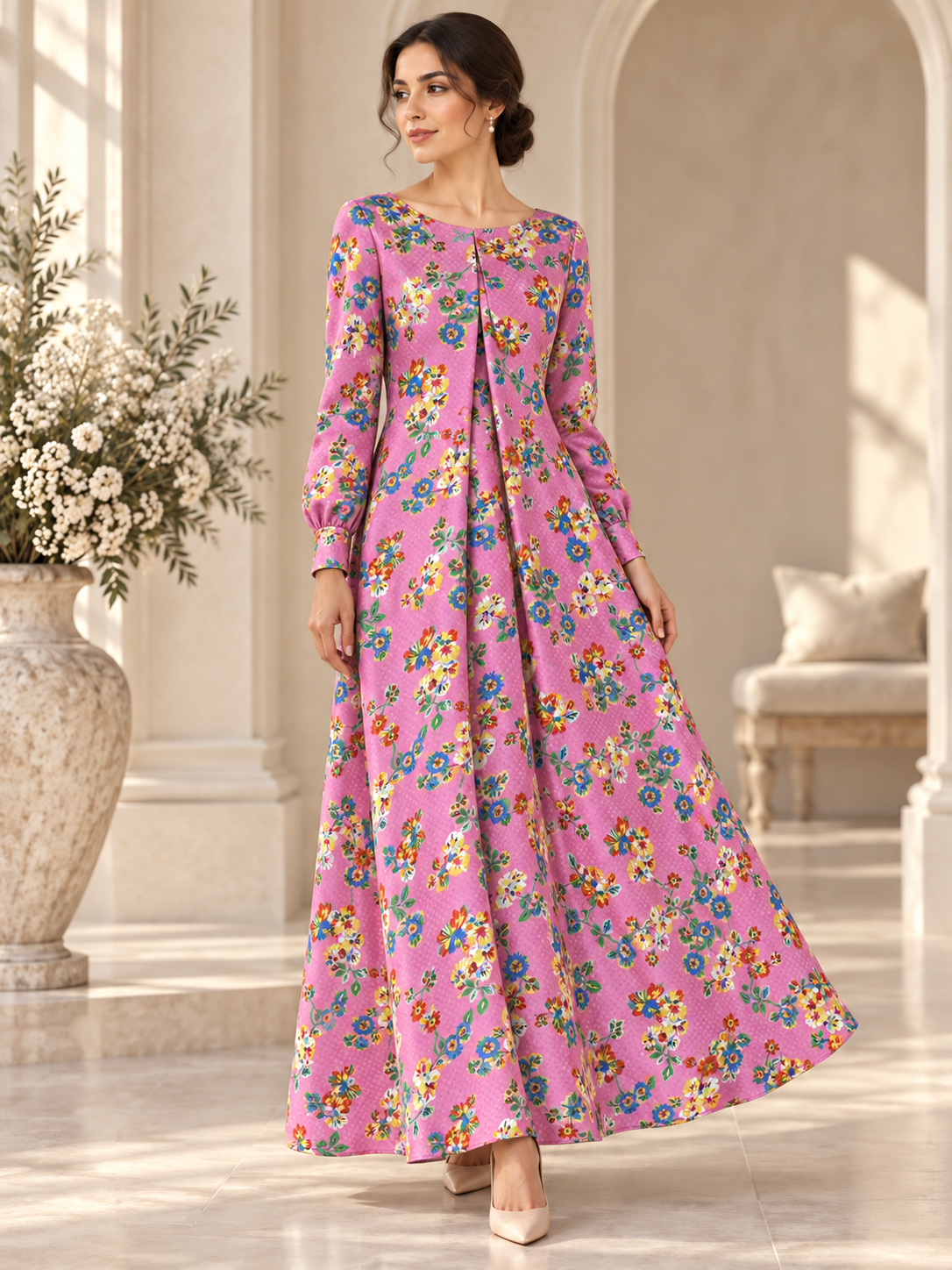 TG-059 — dress styling illustration; fabric sold separately