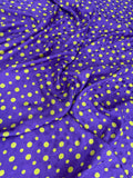 Violet Lime Dot — Italian Silk Jacquard fabric, TG-069