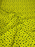 Citron Dark Mini Dot — Italian Silk Jacquard fabric, TG-070