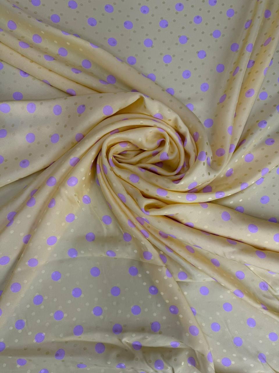 Lavender Yellow Stripe — Italian Silk Jacquard fabric, TG-074