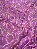 Orchid Gold Bead Motif — Italian Silk Jacquard fabric, TG-107