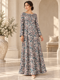 TG-112 — AI model styling illustration based on the original Silk Jacquard fabric; fabric sold separately, garment not included.