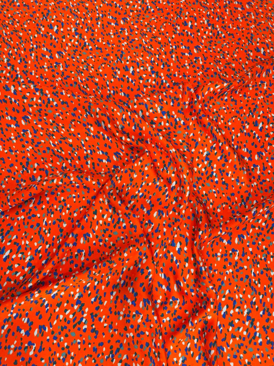 Orange Mini Scatter — Italian Silk Jacquard fabric, TG-118