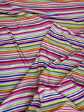 Multicolour Ribbon Stripe — Italian Silk Jacquard fabric, TG-123