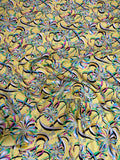 Pastel Leaf Scroll — Silk Jacquard fabric, original photograph. 
