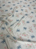 Pearl Pastel Floral Motif — Silk Jacquard fabric, original photograph. 
