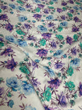 Pearl Violet Meadow — Silk Jacquard original fabric photograph. 
