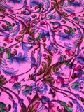 Pink Violet Baroque — Silk Jacquard original fabric photograph. 