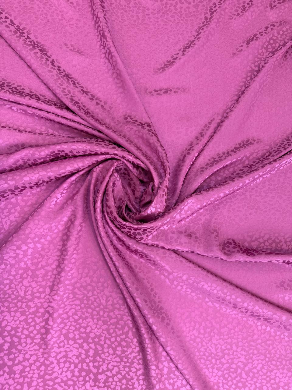 orchid pink tonal Italian silk jacquard fabric from Como — TG-243