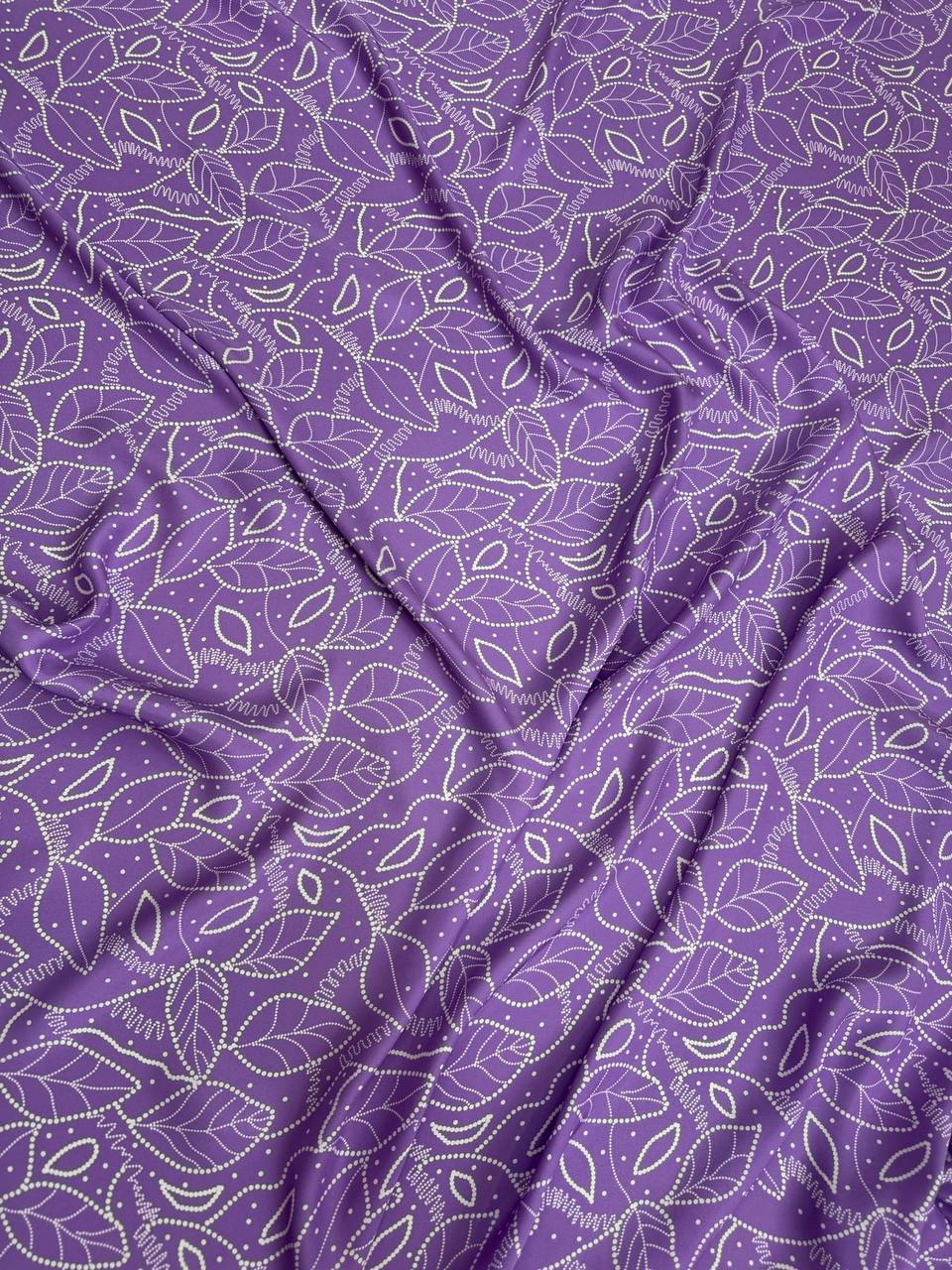 Violet Scroll — Silk Satin original fabric photograph. 