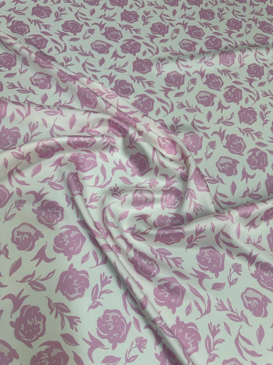 Pearl Rose — Italian Silk Satin fabric, TG-285