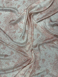 Silver Blush Wash — Italian Silk Satin fabric, TG-302