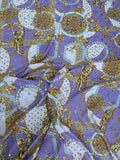 Lilac Gold Equestrian — Italian Silk Jacquard Lurex fabric, TG-320