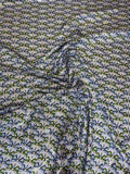 Midnight Ivory Micro Pattern — Italian Silk Jacquard Lurex fabric, TG-337