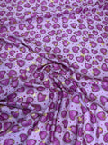 Lilac Magenta Decorative Motif — Italian Silk Jacquard Lurex fabric, TG-345