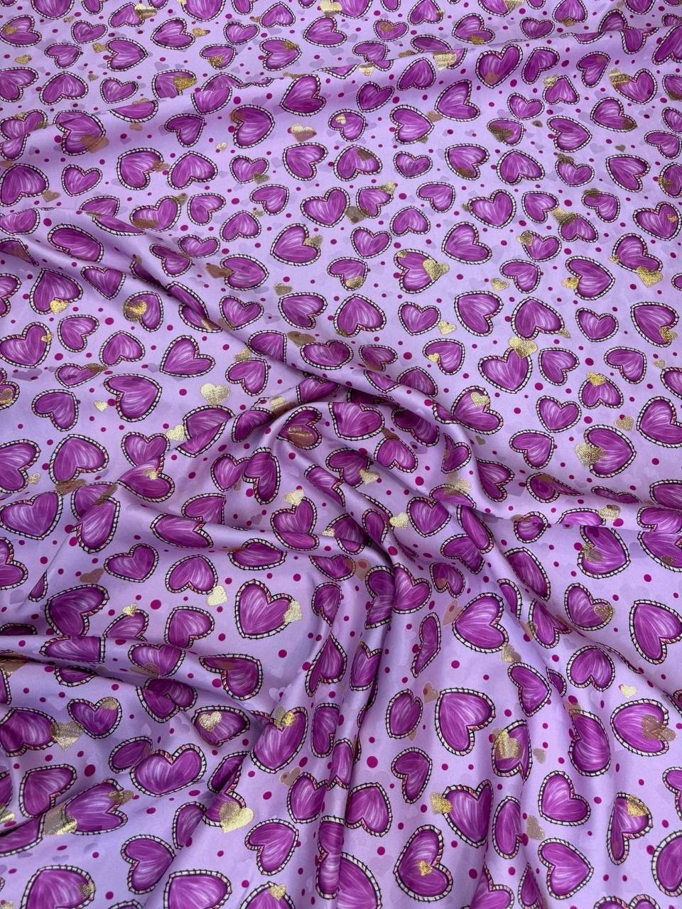 Lilac Magenta Decorative Motif — Italian Silk Jacquard Lurex fabric, TG-345