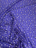 Violet Ivory Dot — Italian Silk Jacquard Lurex fabric, TG-360