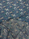 Midnight Petite Floral coordinating jacquard and chiffon fabrics, sold separately; original fabric photograph.