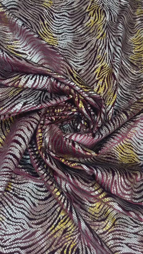 Original video showing multicolour wave fabric in movement, with undulating waves.